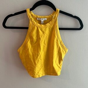 Express Yellow Crop Top